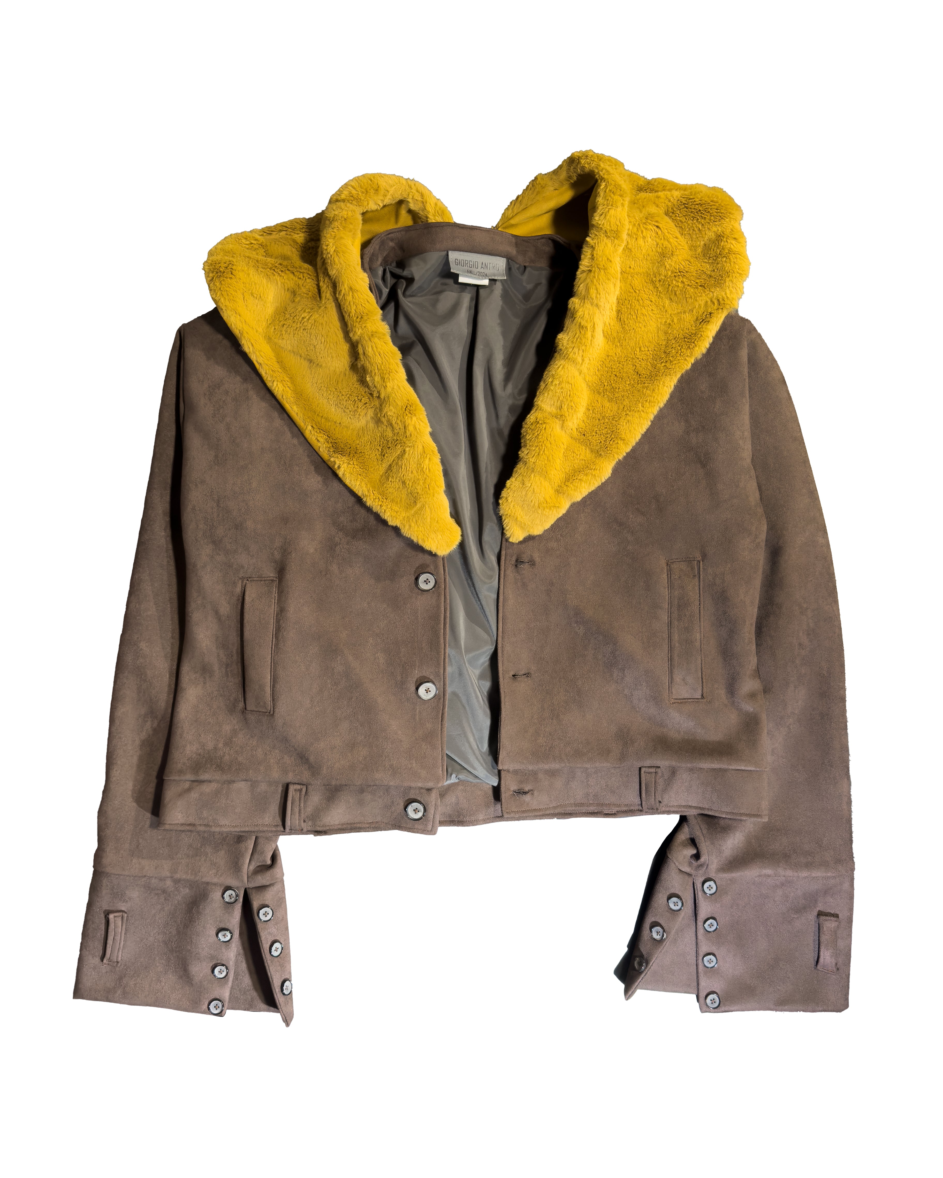 【Rosen Kreuz】cropped collar blouson FUR COLLAR CROSSED CROPPED JACKET – Valentine Tinchant