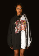 Load image into Gallery viewer, HALF/HALF 'CORSET' HOODIE