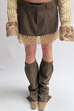 Load image into Gallery viewer, THE LACE PLAID SKIRT
